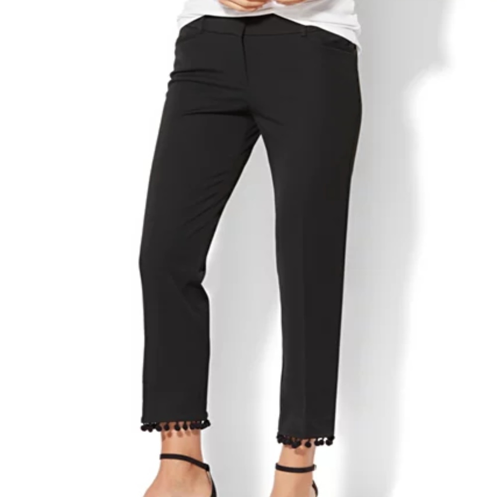 POM-POM HEM ANKLE PANT